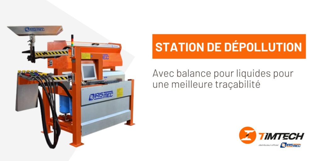 Station de dépollution avec traçabilité