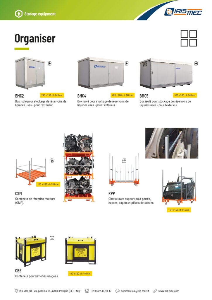 Équipements de stockage Iris-Mec